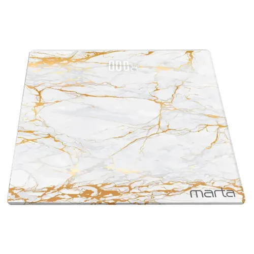 Весы напольные электронные MARTA MT-SC3600, белое золото