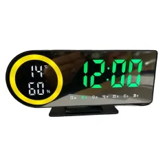 Будильник Космос W601 на ножке подсветка зеленая