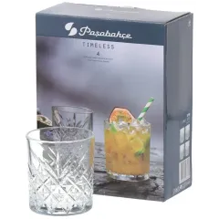 Набор бокалов для виски Pasabahce,Timeless, 345 мл, 4 шт (52790B)(307867)