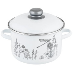 Кастрюля APPETITE Flora-2, эмаль, индукция, 4 л (1RD201M)(401803)