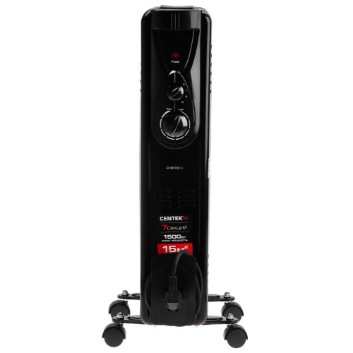 Обогреватель масляный CENTEK CT-6200 BLACK 7 секций