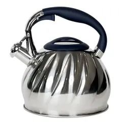 Чайник со свистком ASTIX SWK-350, нерж/синий, 2,7 л.