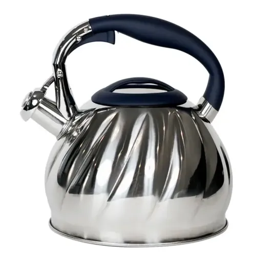 Чайник со свистком ASTIX SWK-350, нерж/синий, 2,7 л.