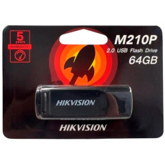 Карта USB2.0 64 GB Hikvision HS-USB-M210P/64G черный