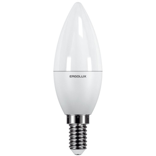 Лампочка E14 светодиод. Ergolux Свеча LED-C35-9W-E14-3K
