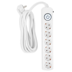 Фильтр сетевой Ippon BK-6-EU-5-16-W 5м белый 
