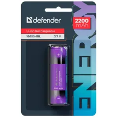 Аккумулятор DEFENDER 18650 2200 мАч Liion (за шт.)(56701)