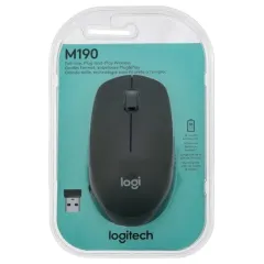 Мышь Logitech M190 черный/серый