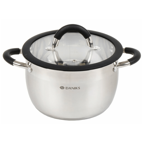 Кастрюля Daniks Орландо, нерж., индукция, 2,7 л. (GS-01435-18CA)