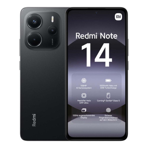 Сотовый телефон Xiaomi REDMI Note 14 6/128Gb Midnight Black