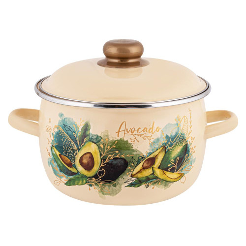 Кастрюля APPETITE Avocado, эмаль, 5,5л