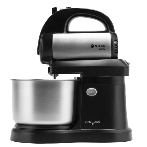 Миксер с чашей VITEK VT-1418 стальной/черный