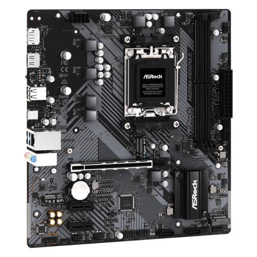 М/П SOC-AM5 Asrock A620M-HDV/M.2 AMD A620 2xDDR5 mATX AC`97 8ch(7.1) GbLAN RAID+HDMI