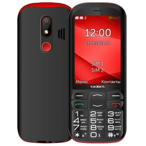 Сотовый телефон TEXET TM-B409 черно-красный
