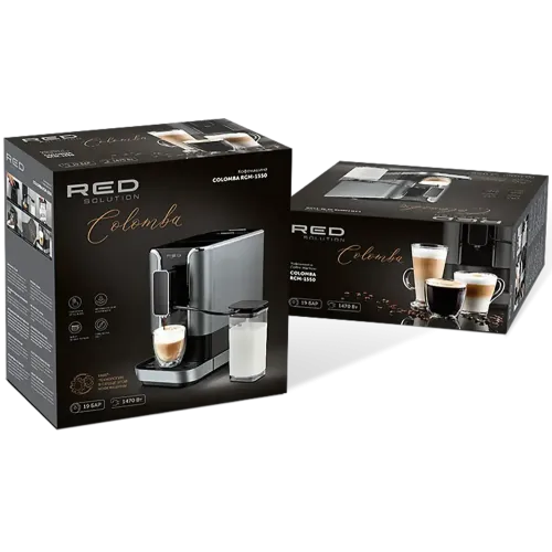 Кофемашина RED SOLUTION RCM-1550 серый/черный