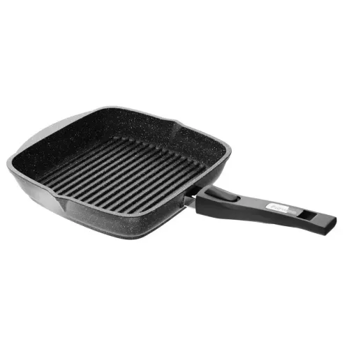 Сковорода-гриль МЕЧТА Гранит black, 26 см (66802) квадратная