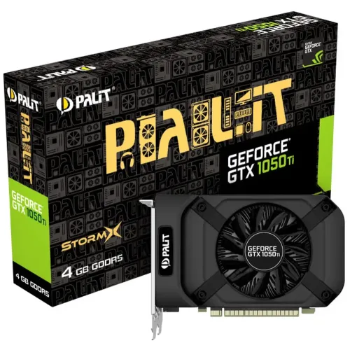 Видеокарта GTX 1050 Ti 4 Gb Palit PCI-E StormX (NE5105T018G1-1070F)