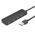 Коммутатор USB 2.0 HARPER HUB-04P Black 
