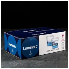 Стакан LUMINARC STERLING, стекло, 300 мл, низкий, голубой (4779440)