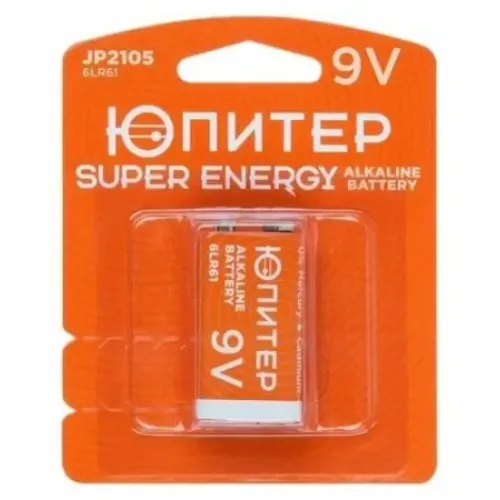 Батарейка ЮПИТЕР 6LR061 9V alkaline