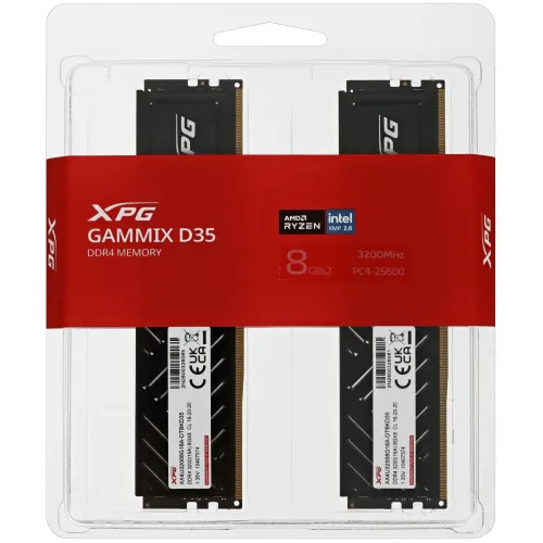 Память DDR4 16384Mb 3200MHz ADATA XPG GAMMIX D35 AX4U32008G16A-DTBKD35