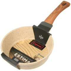 Сковорода ГУРМАН Estima бежевая ГМ2001 ЭБИ индукция 20см
