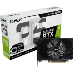 Видеокарта Palit RTX 3050 STORMX OC 6GB GDDR6 96-bit DVI HDMI RTL