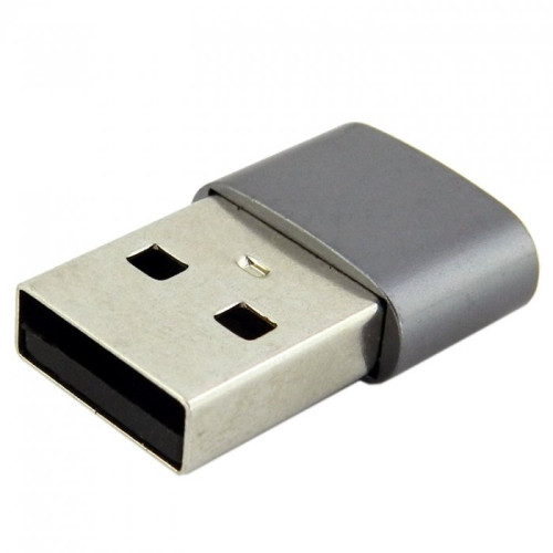 Переходник USB to Type-C WALKER  металлический