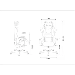 Кресло игровое Zombie VIKING KNIGHT Fabric малиновый Light-15 