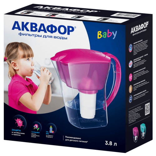 Фильтр для воды АКВАФОР Baby цикламен