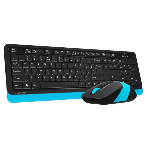 Клавиатура + Мышь A4 Fstyler FG1010 клав:черный/синий мышь:черный/синий USB Multimedia