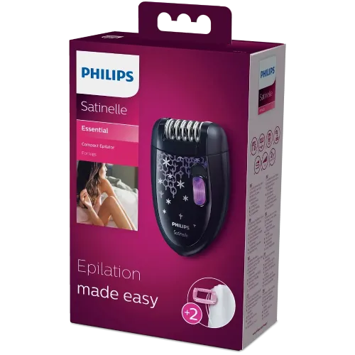 Эпилятор Philips Satinelle HP6422/01, черный/фиолетовый