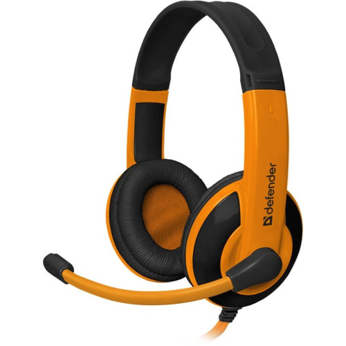 Гарнитура DEFENDER WARHEAD G-120 черный /оранжевый