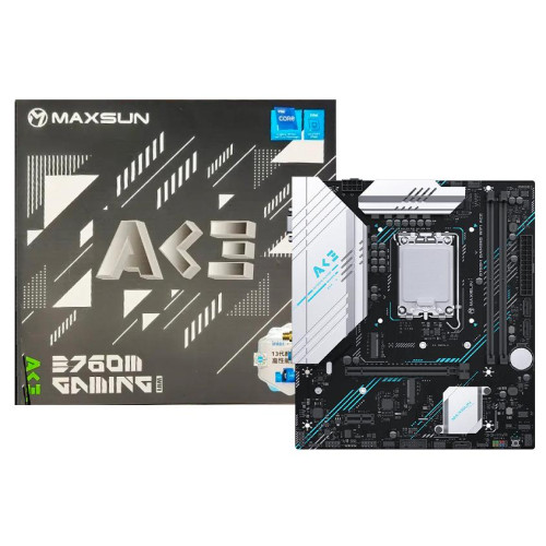 М/П SOC-1700 Maxsun MS-B760M GAMING WIFI ACE D4 B760 2xDDR4 1xPCIEx16 1xPCIEx1 2xM.2