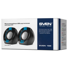 Акустика SVEN 150 чёрный/синий