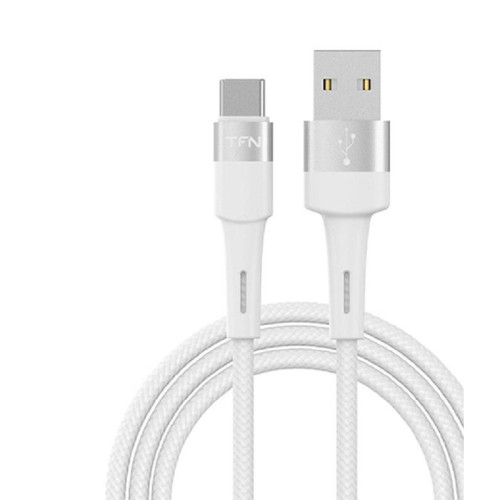 Кабель USB 3.0 A вилка  - Type C 1 м TFN, TFN-С-ENV-AC1M WH белый