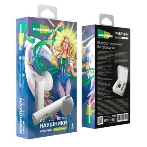 Гарнитура Bluetooth More choice BW41S White
