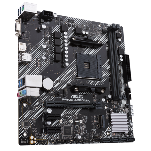 М/П SOC-AM4 Asus PRIME A520M-K 2xDDR4 mATX AC`97 8ch(7.1) GbLAN RAID+VGA+HDMI