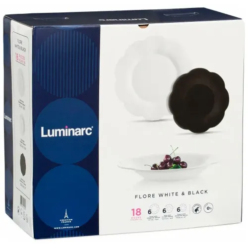 Набор столовый LUMINARC FLORE 18пр. V0400