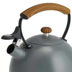 Чайник со свистком WEBBER BE-0604, 2.5 л., серый