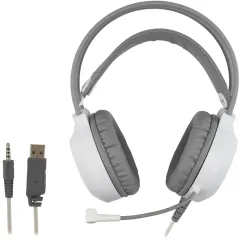 Гарнитура Oklick HS-L300G White белый 2.2м