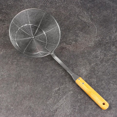 Сито-дуршлаг Шафран, дер. ручка, 44 см, Ф18 см (9944545)
