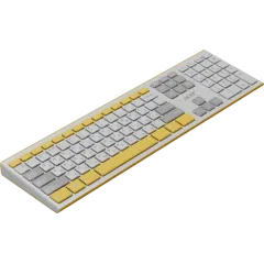 Клавиатура + Мышь Acer OCC200 желтый/белый