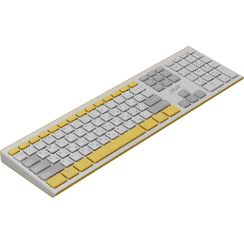 Клавиатура + Мышь Acer OCC200 желтый/белый