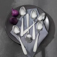 Ложка столовая, набор, Доляна «Соты», нерж., h=20 см, 6 пр.(118878)