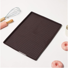 Коврик кухонный силикон Доляна, термостойкий, 40х31х1 см (3626697)