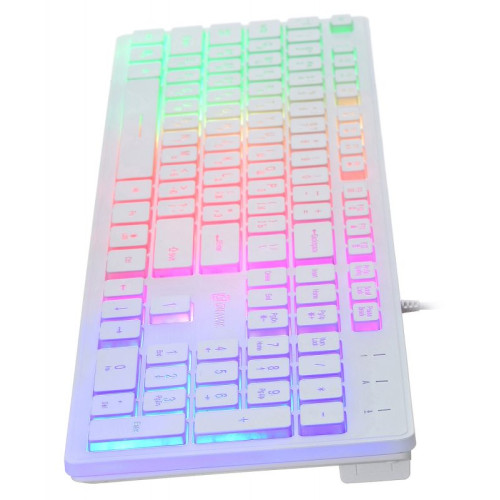 Клавиатура Oklick 550ML белый USB (*5)