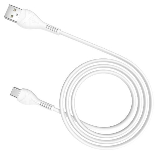 Кабель USB 3.0 A вилка - Type C 1 м HOCO X37 Cool Power 1m 3A усиленный белый