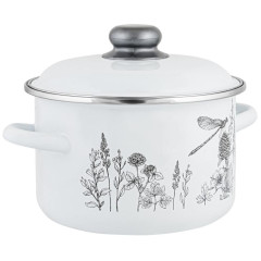 Кастрюля APPETITE Flora-2, эмаль, индукция, 4 л (1RD201M)(401803)