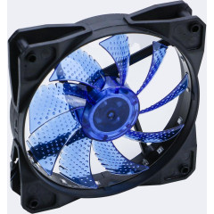 Кулер корпус 120x120x25 Digma DFAN-LED-BLUE 3-pin 4-pin (Molex)23dB 115gr LED Ret